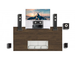 Домашний кинотеатр JBL 5.1 A170+A120+A125C+A100P Yamaha RX-V6A